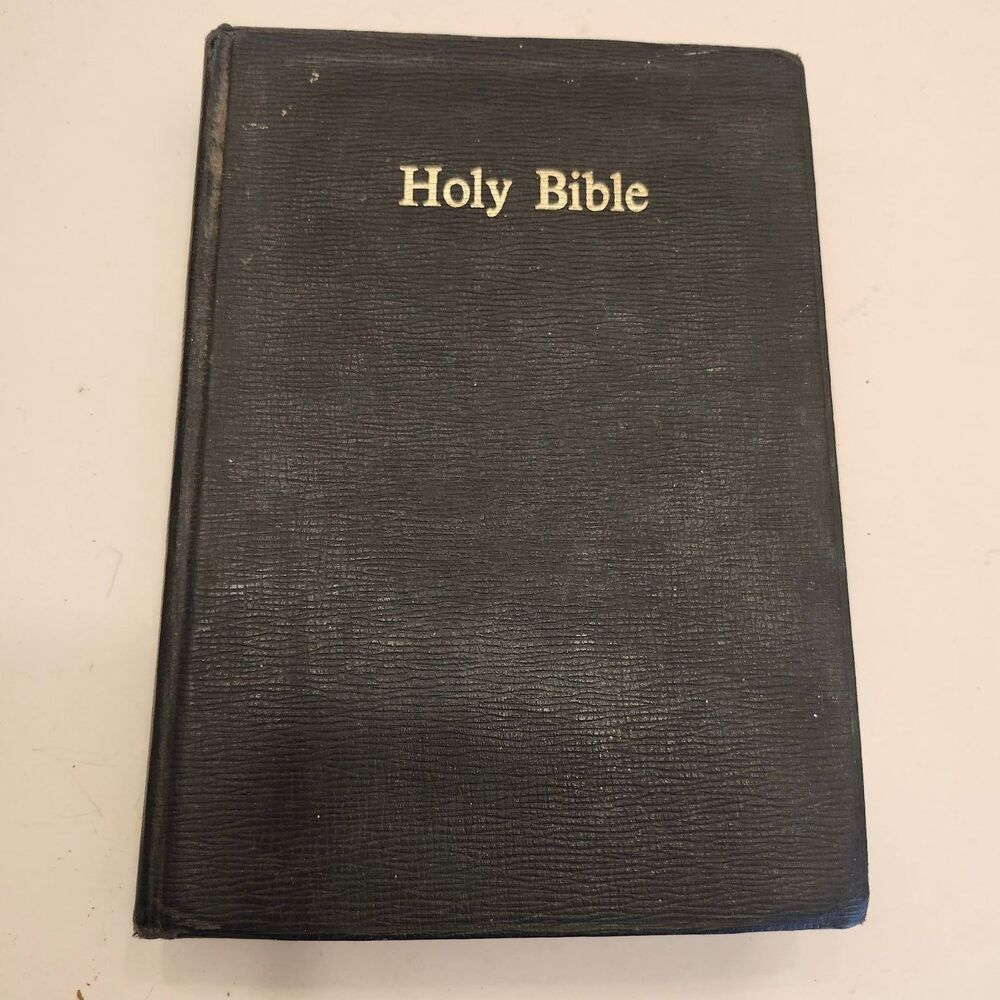 Holy Bible King James Version 1970 Nelson KJV Black HC Red Edge Red Letter